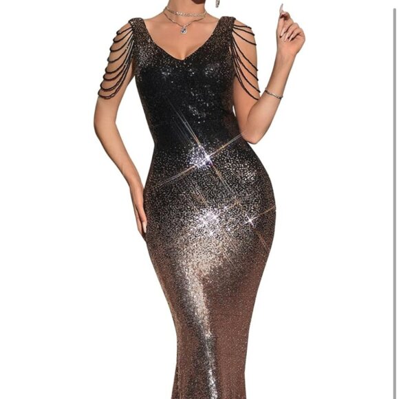 Full Length Sequin Gown - Picture 6 of 15